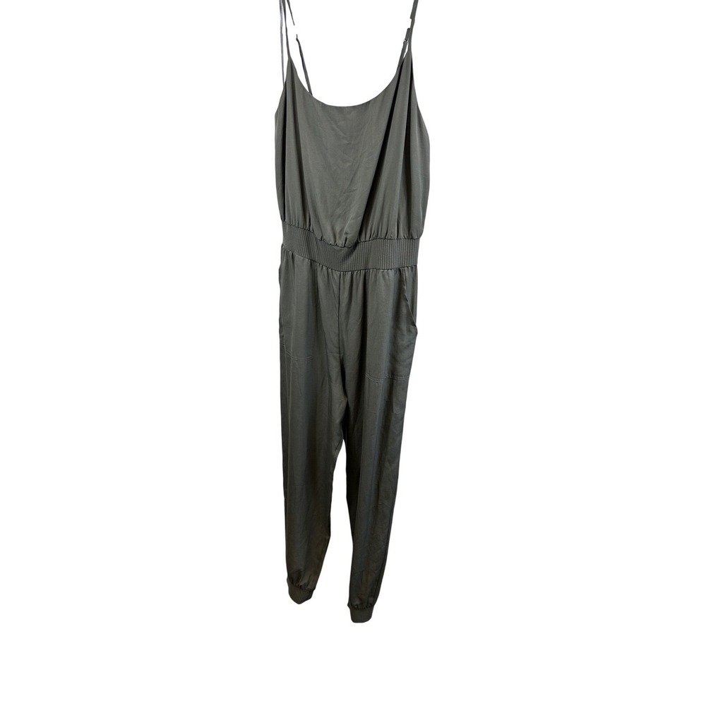 Anthropologie‎ Nisa Jogger Jumpsuit Women's Size Medium Olive Pockets Casual
